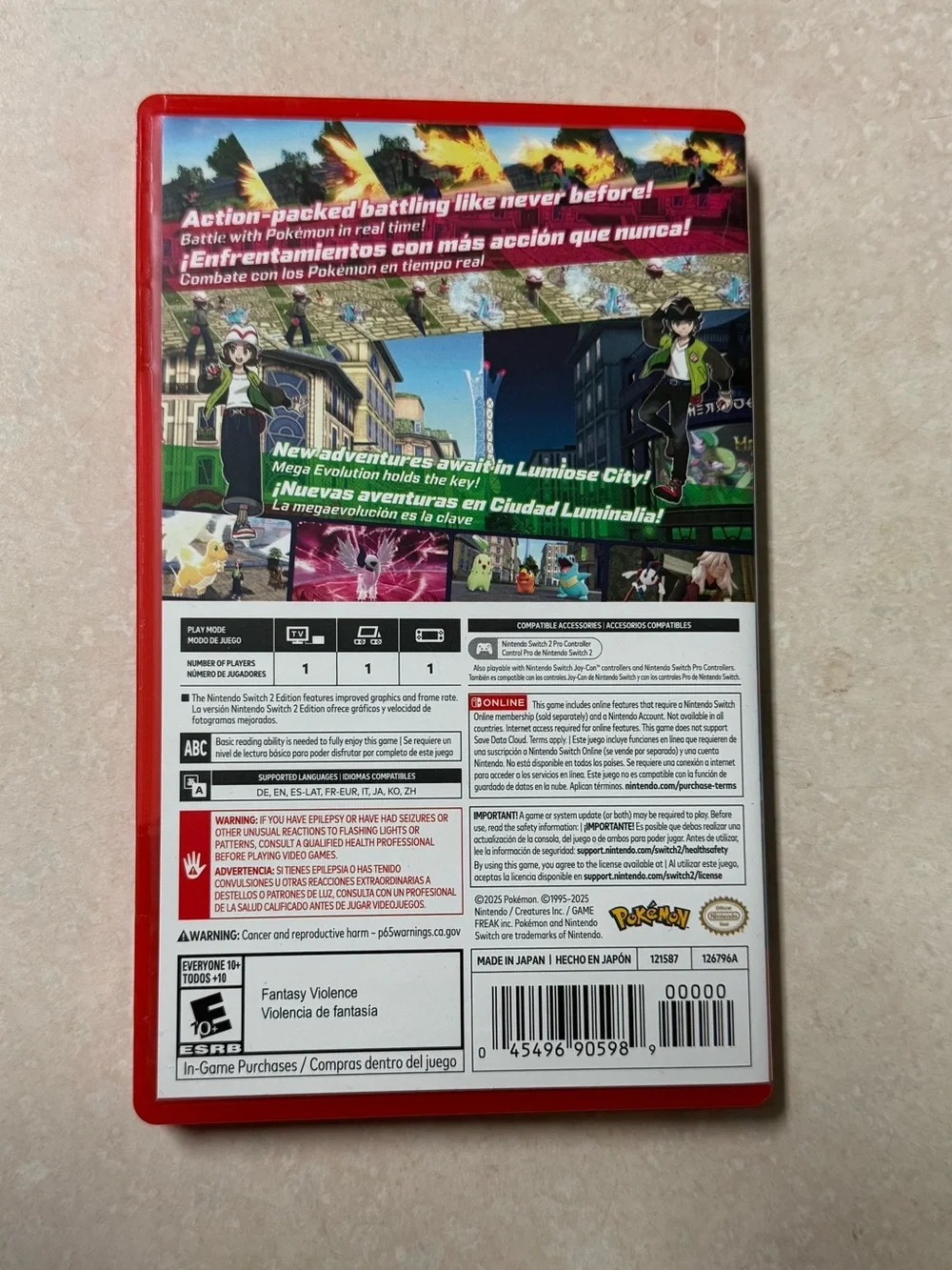 Pokemon Legends ZA Switch 2